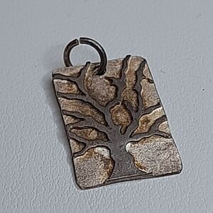 Vtg .950 Fine Silver Tree of Life Pendant 1 gram better than sterling